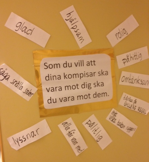 Värdegrundsarbete alla dagar, hela tiden