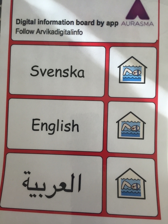 Digitala informationstavlor för nyanlända
