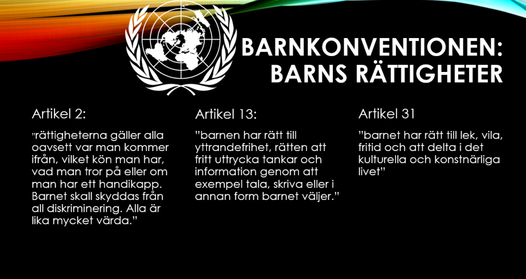 Idag är ingen vanlig dag, för idag är Barnkonventionens dag!