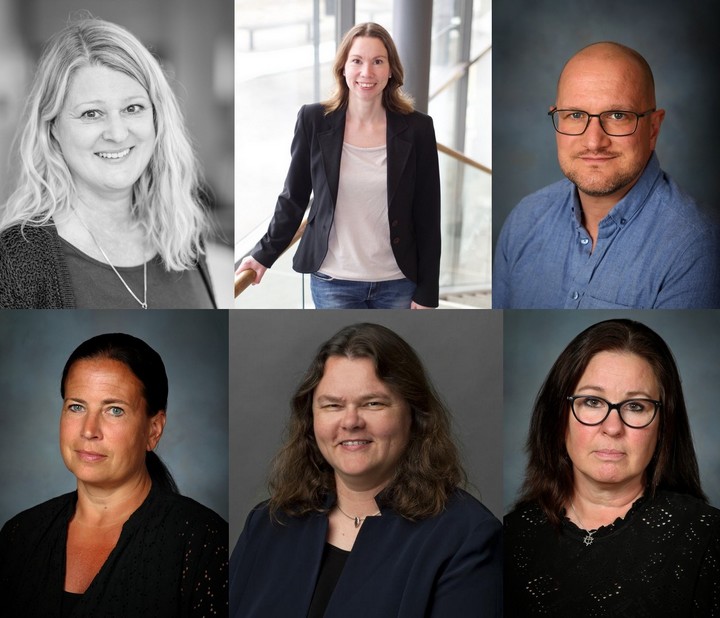 Andrea Schalley, professor , Marie Tåqvist, lektor, Marika Kjellén, lektor , Anna Nissen, forkare, Eva Tarander, adjunkt, Ann-Charlotte Rydberg, biträdande rektor, Daniel Östlund, lärare, Åsa Lindström, förstelärare, Susanne Malmberg Olsson, förstelärare