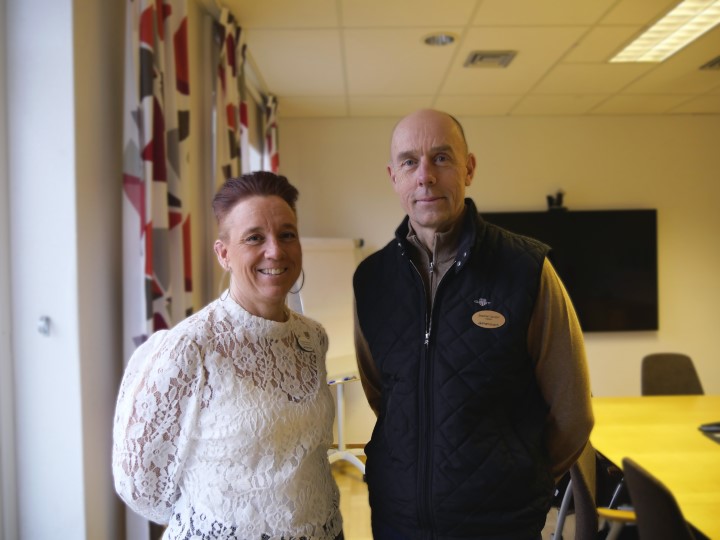 Stephan Sundin, rektor, Elisabeth Bellström, fritidshemsutvecklare
Mörmoskolan